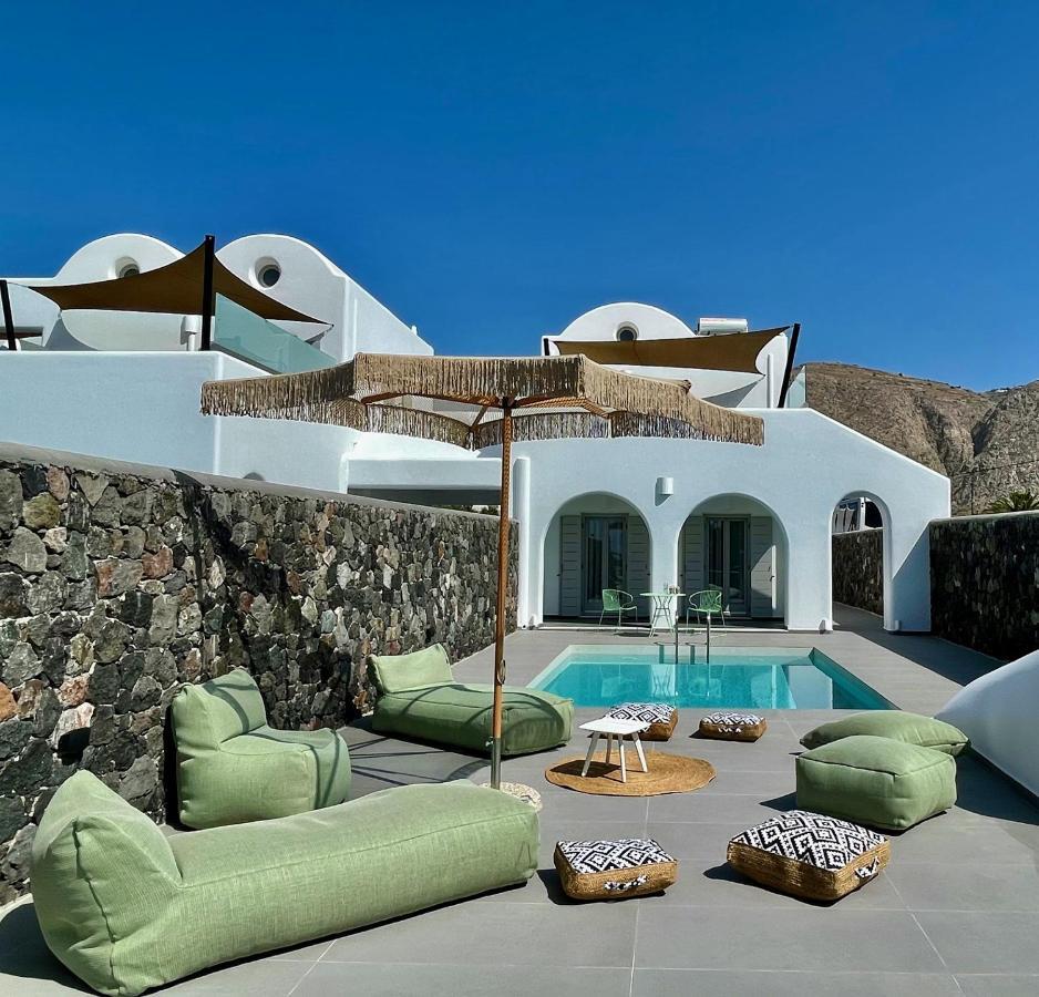 Modern Dome Homes Of Santorini Perissa  Bagian luar foto