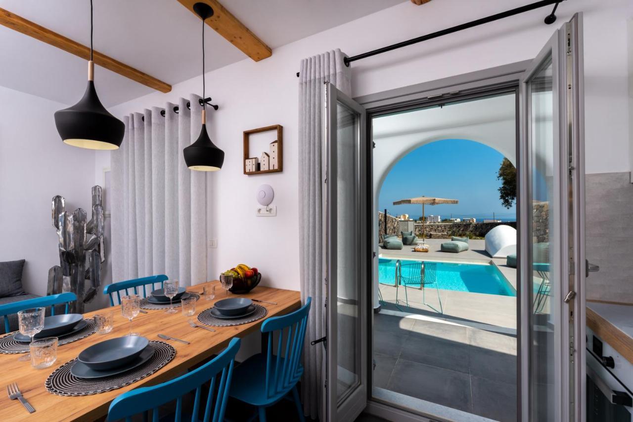 Modern Dome Homes Of Santorini Perissa  Bagian luar foto