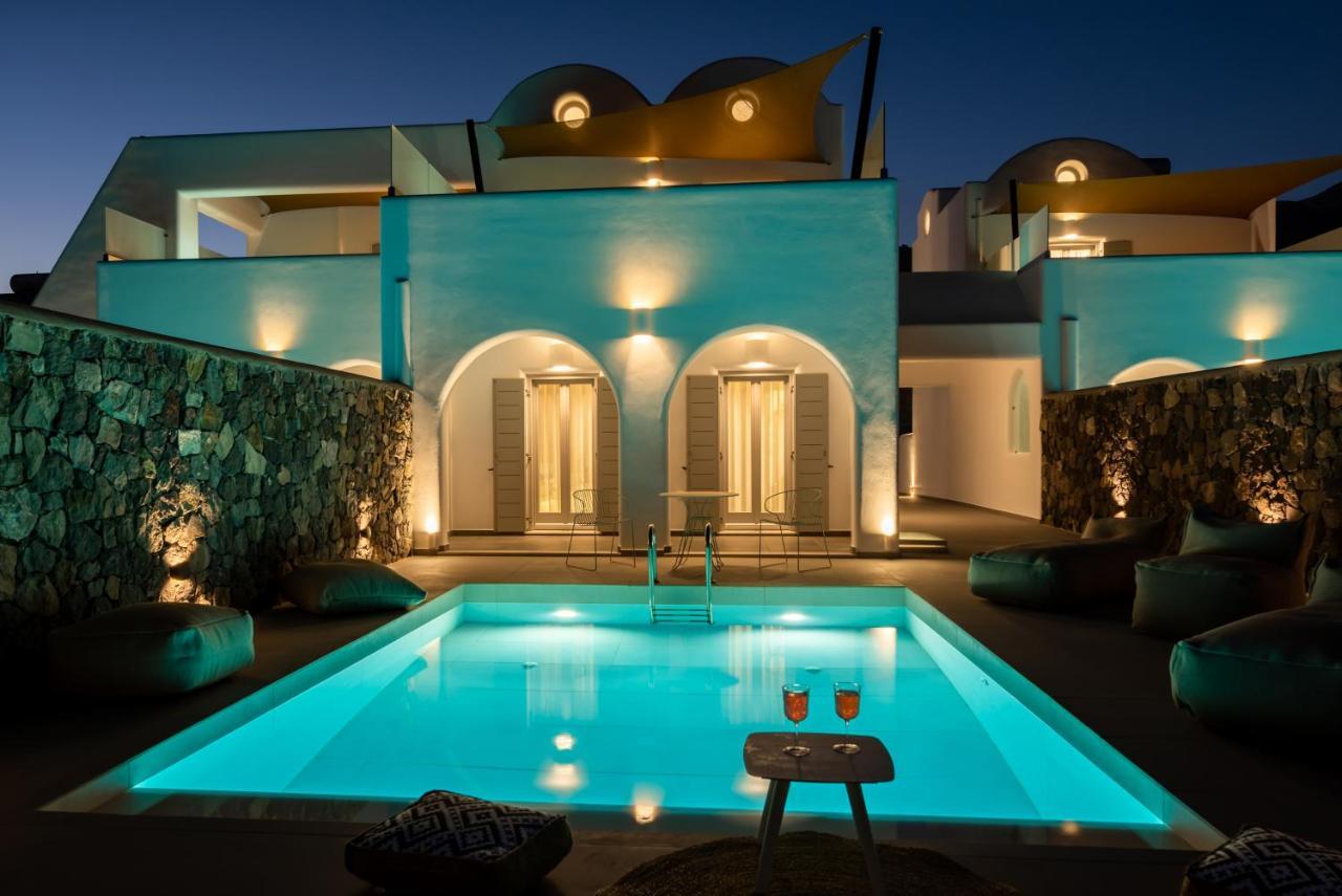 Modern Dome Homes Of Santorini Perissa  Bagian luar foto