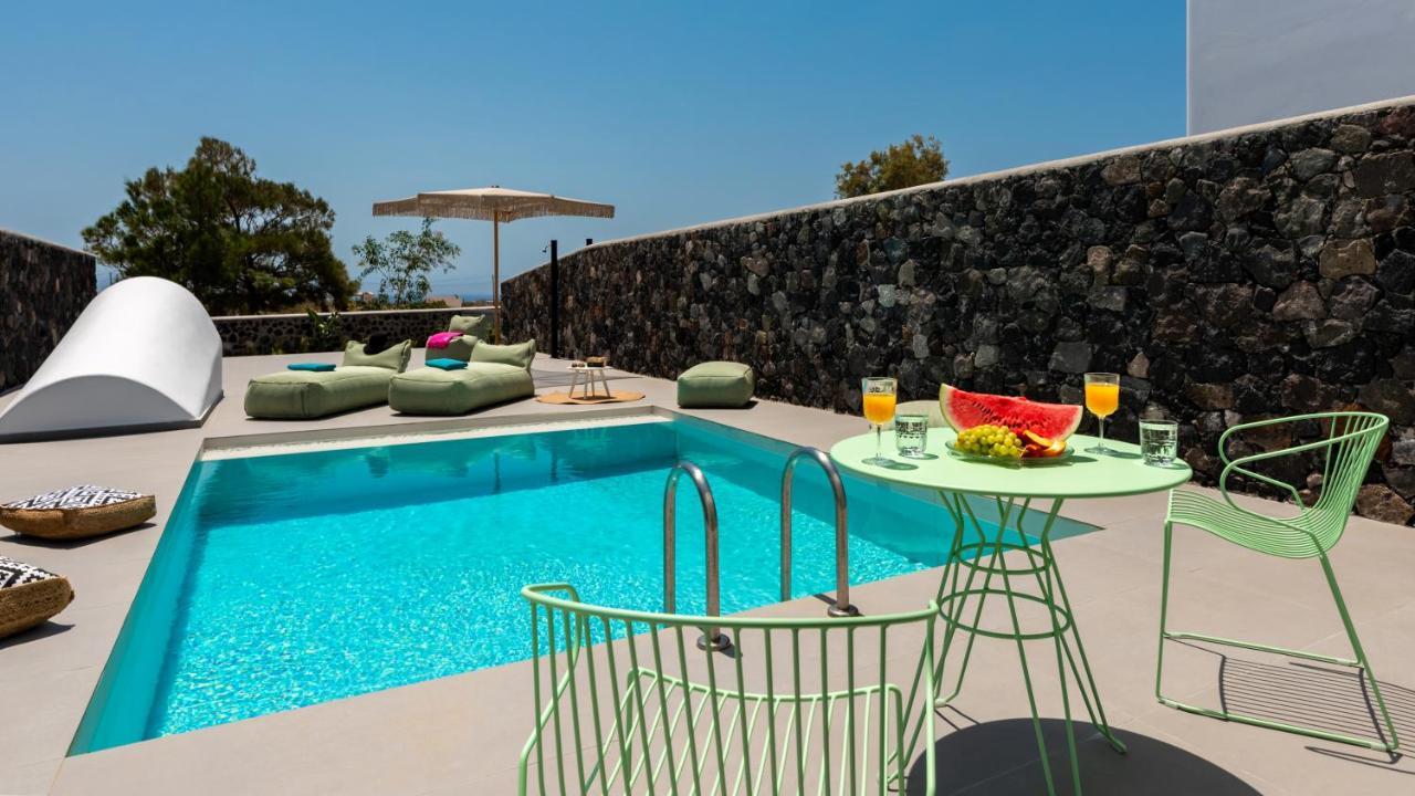 Modern Dome Homes Of Santorini Perissa  Bagian luar foto