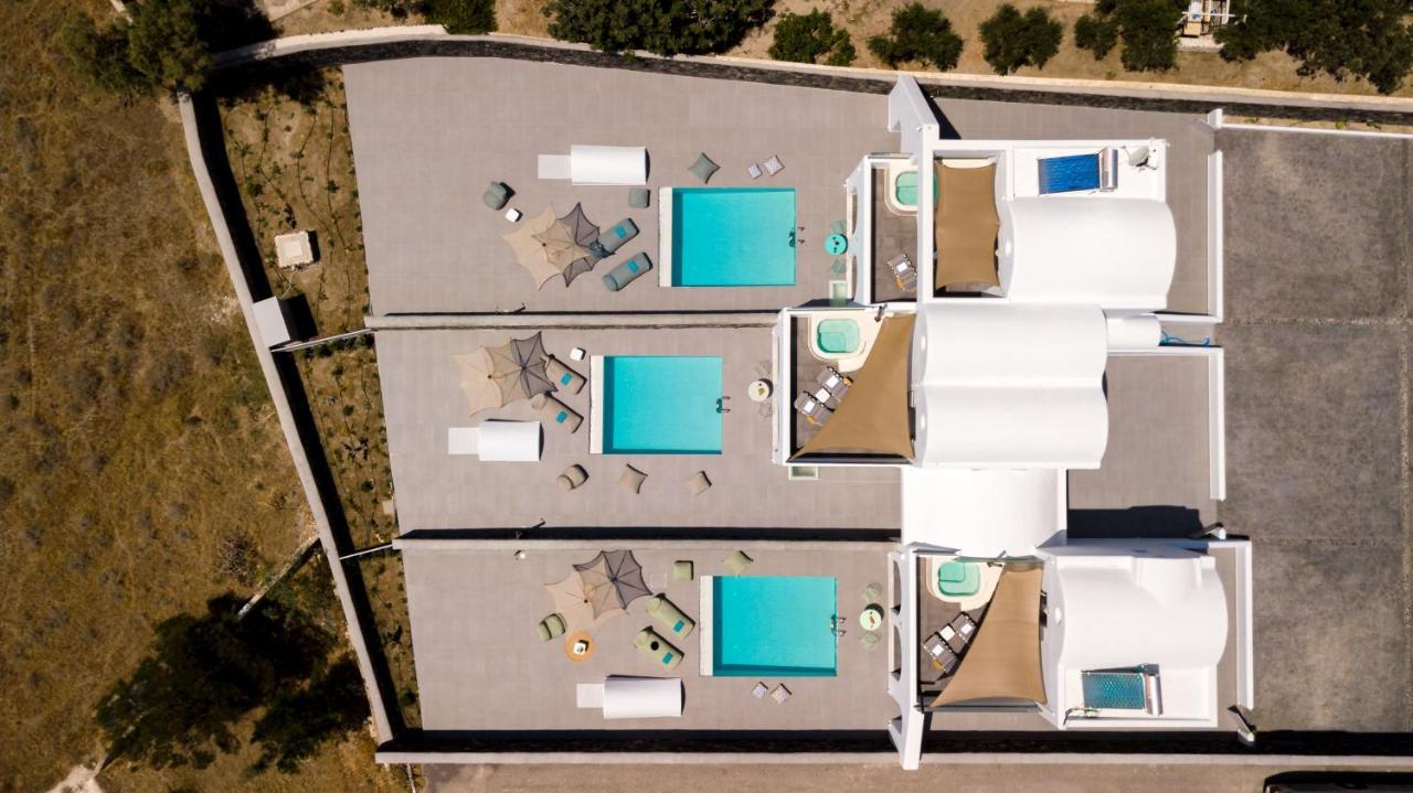Modern Dome Homes Of Santorini Perissa  Bagian luar foto