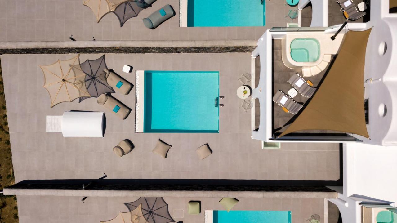 Modern Dome Homes Of Santorini Perissa  Bagian luar foto