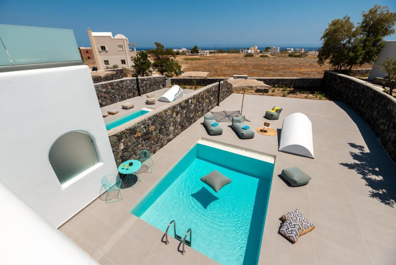Modern Dome Homes Of Santorini Perissa  Bagian luar foto