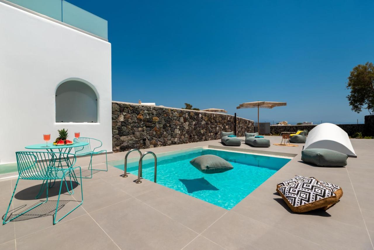 Modern Dome Homes Of Santorini Perissa  Bagian luar foto